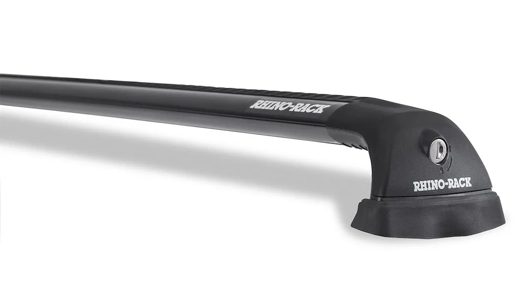 RVP27 – RHINO RACK Roof Rack, Direct Fit Black With 37.44 Inch Front And 35.94 Inch Rear Roof Rack Cross Bar